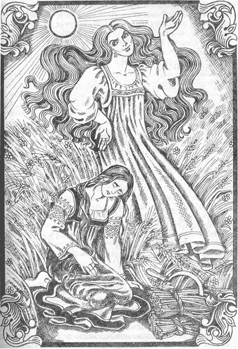 Lady Midday is a Slavic demon who floats around workers toiling in fields, asking them tough questions. If they  answer incorrectly, she removes their head with a scythe.